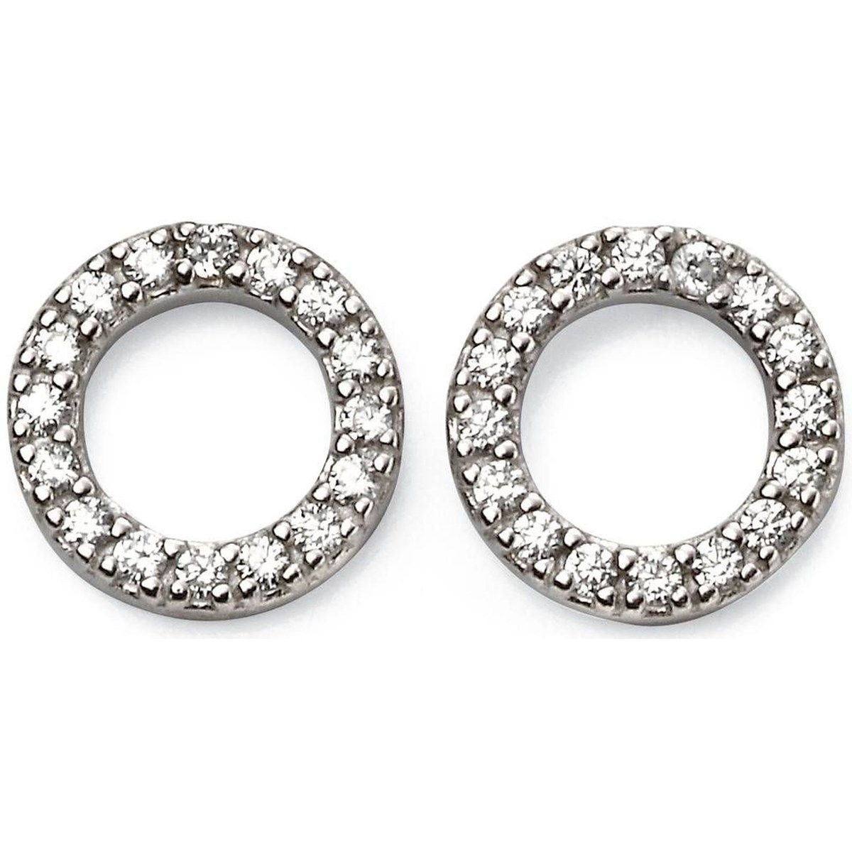 Boucle d'oreille cercle en argent 925/1000