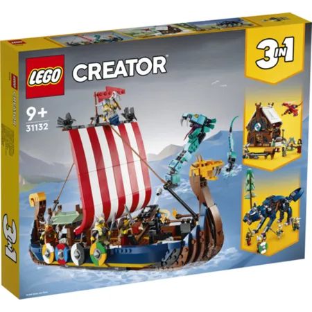 LEGO® Creator 31132 Wikingerschiff mit Midgardschlange