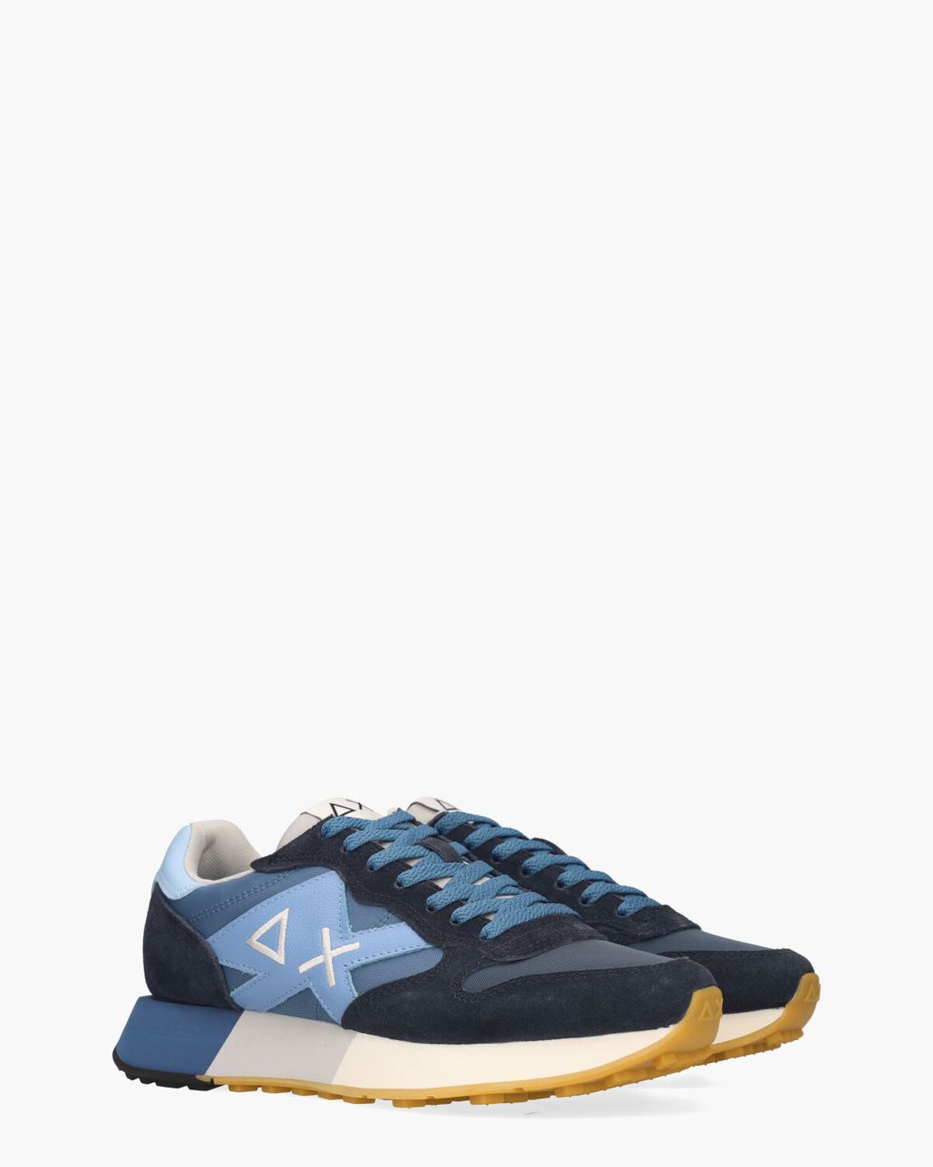 SUN68 Jaki 2.0 Bicolor Blauw Herensneakers