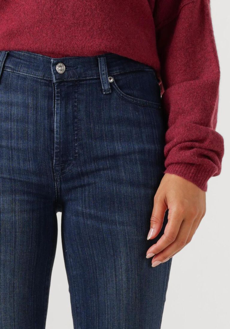 blauwe 7 for all mankind skinny jeans high waist skinny