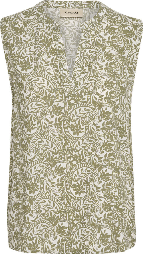 Cream CRTiah Blouse Graphic flower print