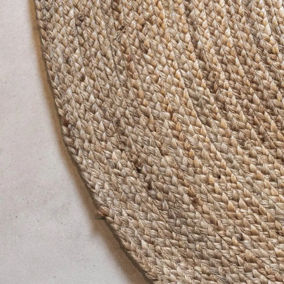 EVA Interior Vloerkleed Jute Rond - Naturel - 240 Ø (L)