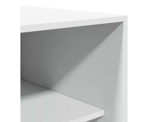 Garde-robe blanc 80x50x200 cm bois d'ingénierie