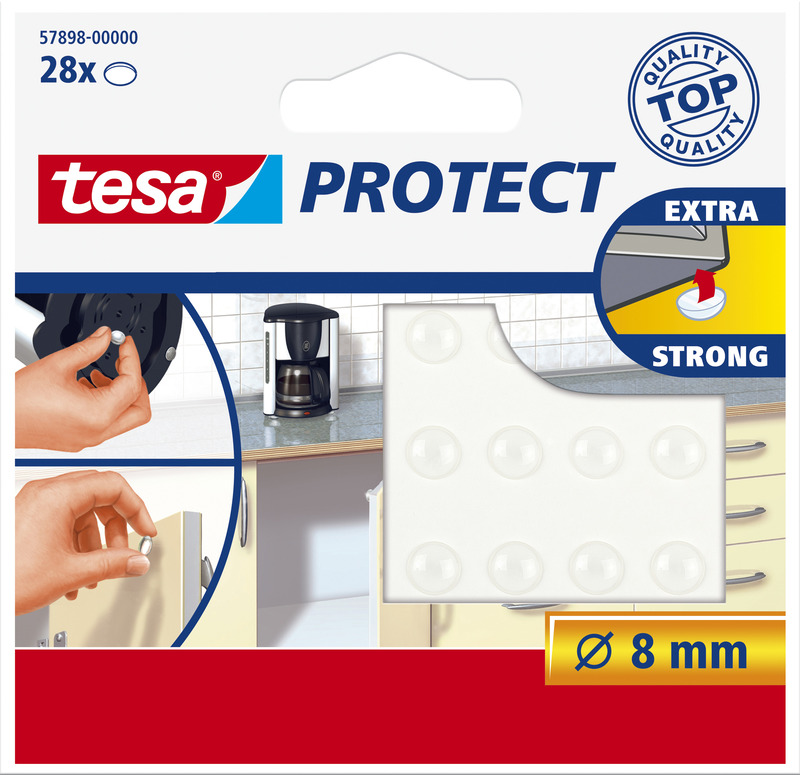 Tesa Protect Lärm-/Rutschstopper, transparent