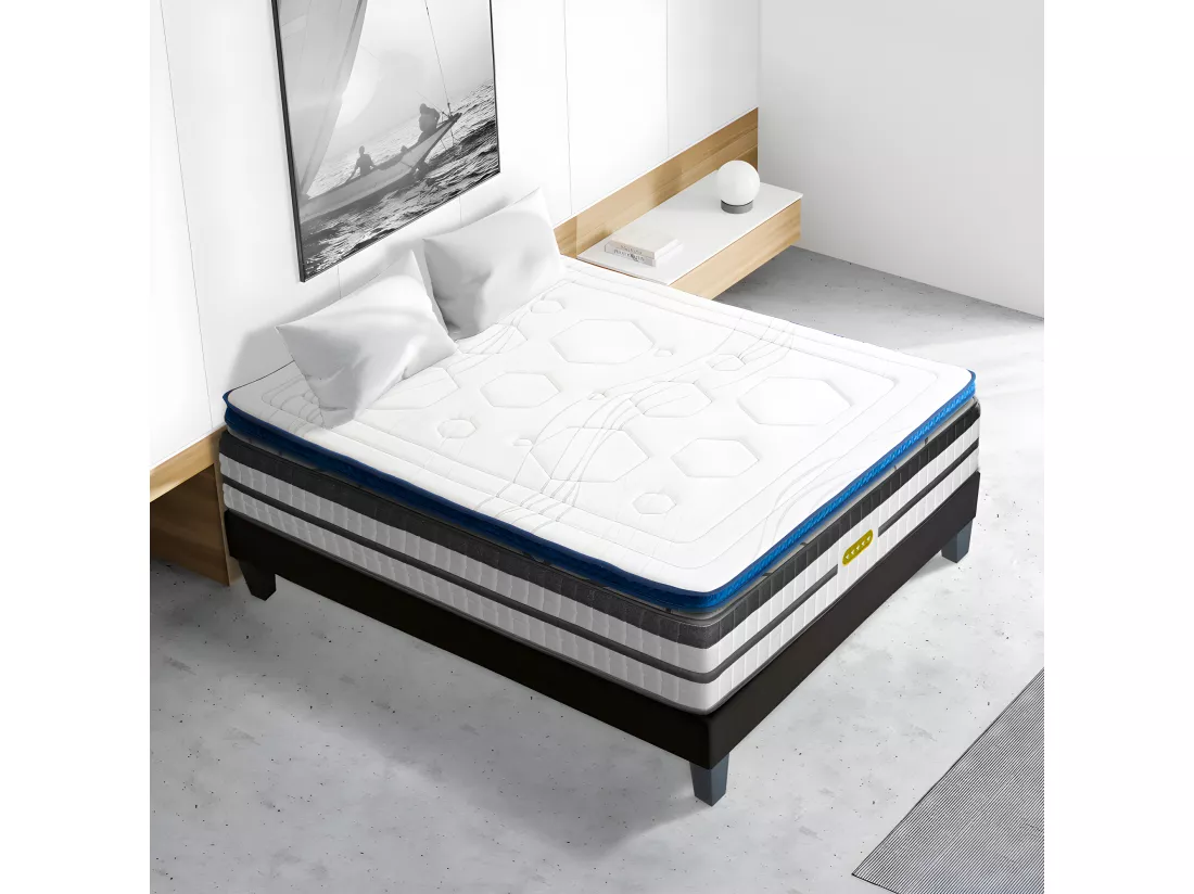 Surmatelas DOLCE VITA - accueil mémoire de forme - 5 cm - 160x200 cm