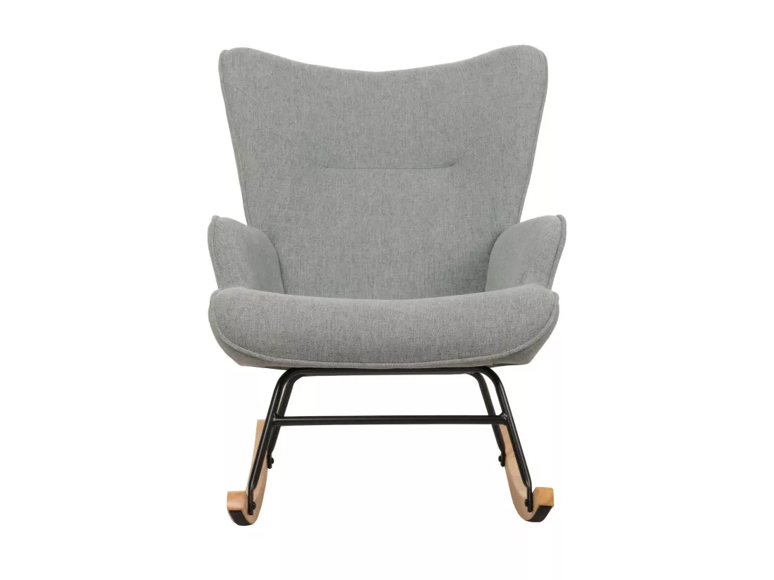 Chaise à bascule MCW-N14, gris-vert