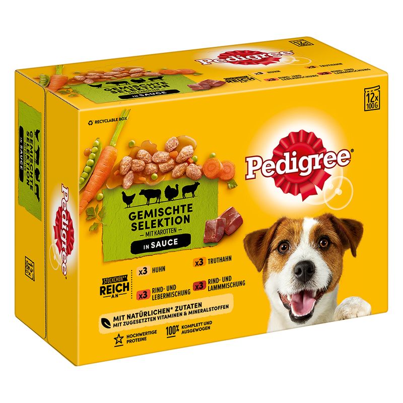 Multipack Pedigree Les classiques en sauce ou gelée