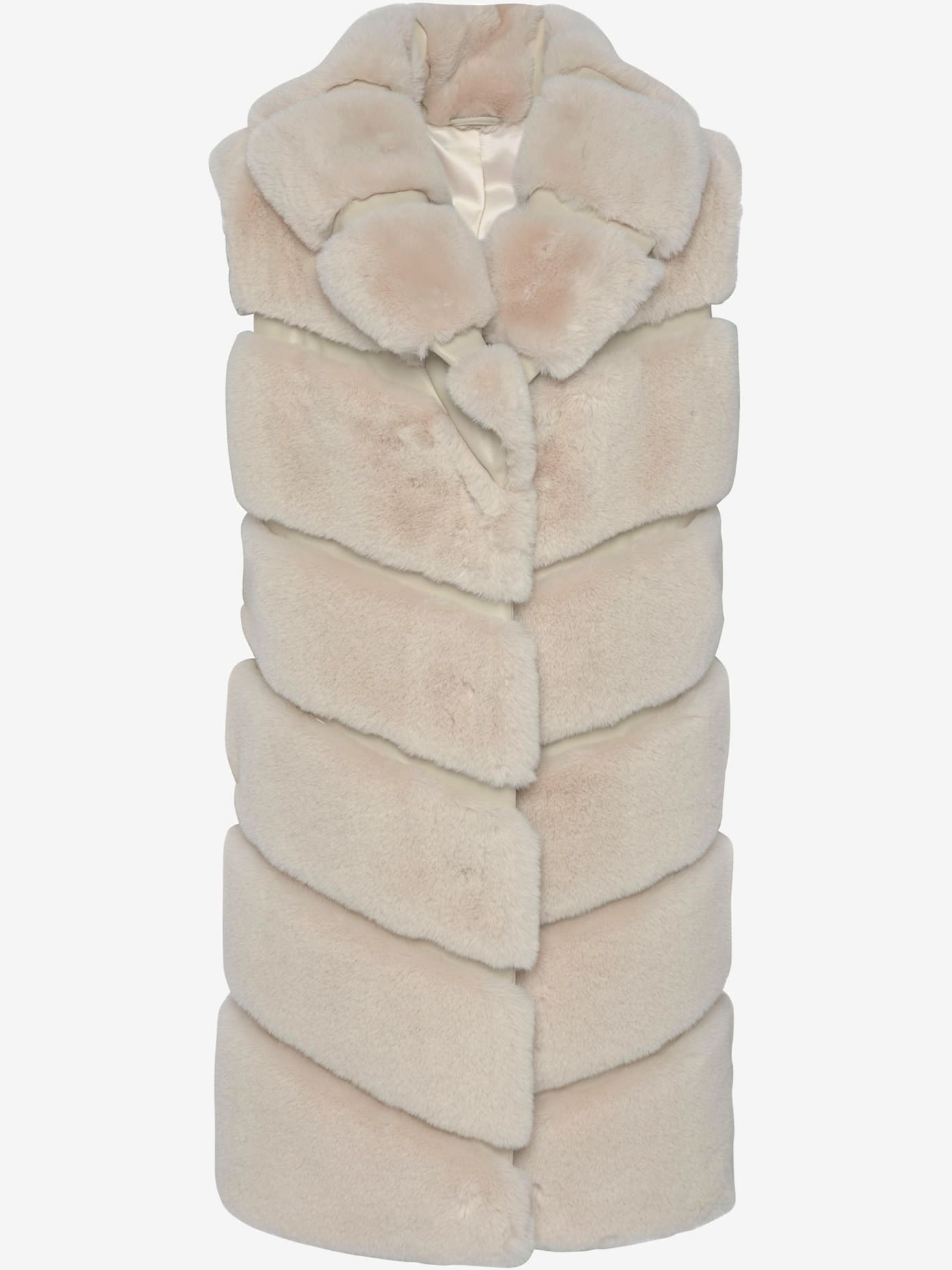 Gilet imitation fourrure gilet long tendance