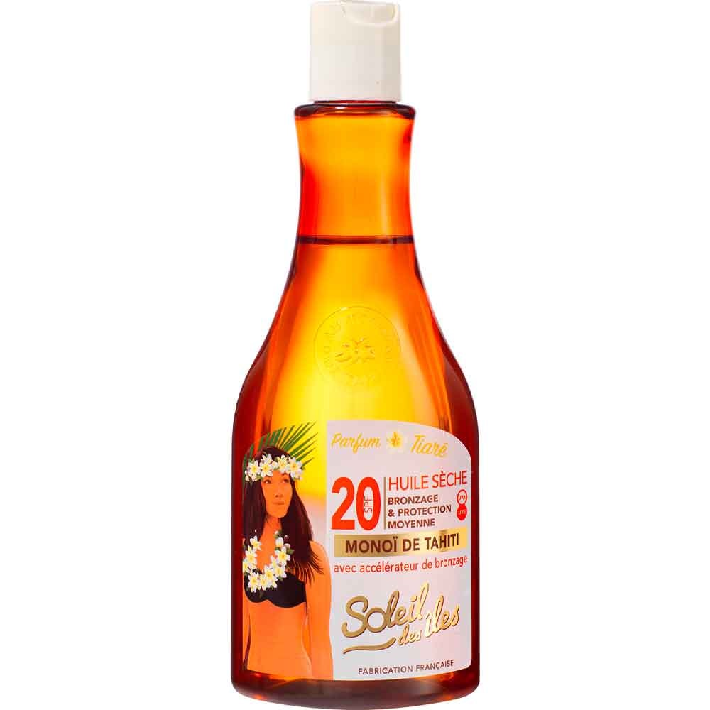 Huile sèche & lait protecteur en spray SPF 20 & 50 - Parfum des îles - 2 x 150 ml