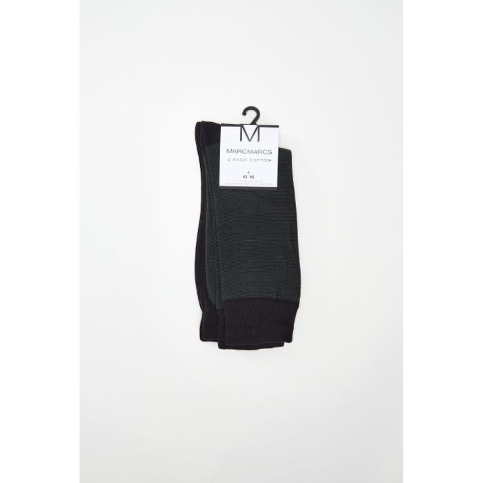 Marcmarcs-2-pack sokken micro strepen - MarcMarcs
