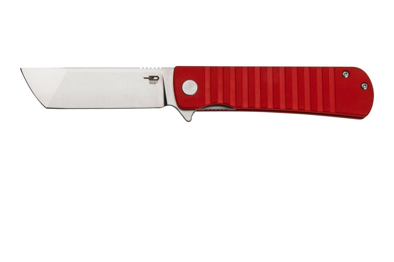 Bestech Titan BG49A-3 Stonewashed, Red G10, zakmes