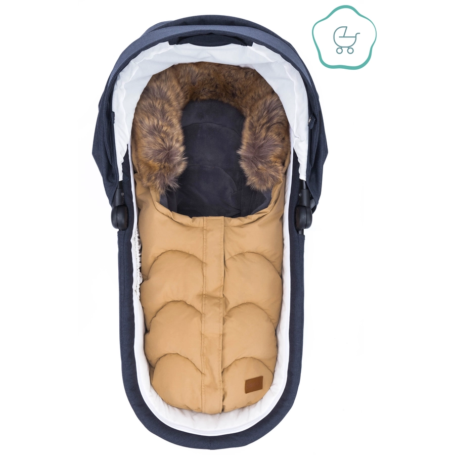 fillikid Winterfußsack Lhotse für Babyschalen Cappuccino