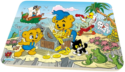 Kärnan Bamse Rammepuslespill Pirat 16 Brikker