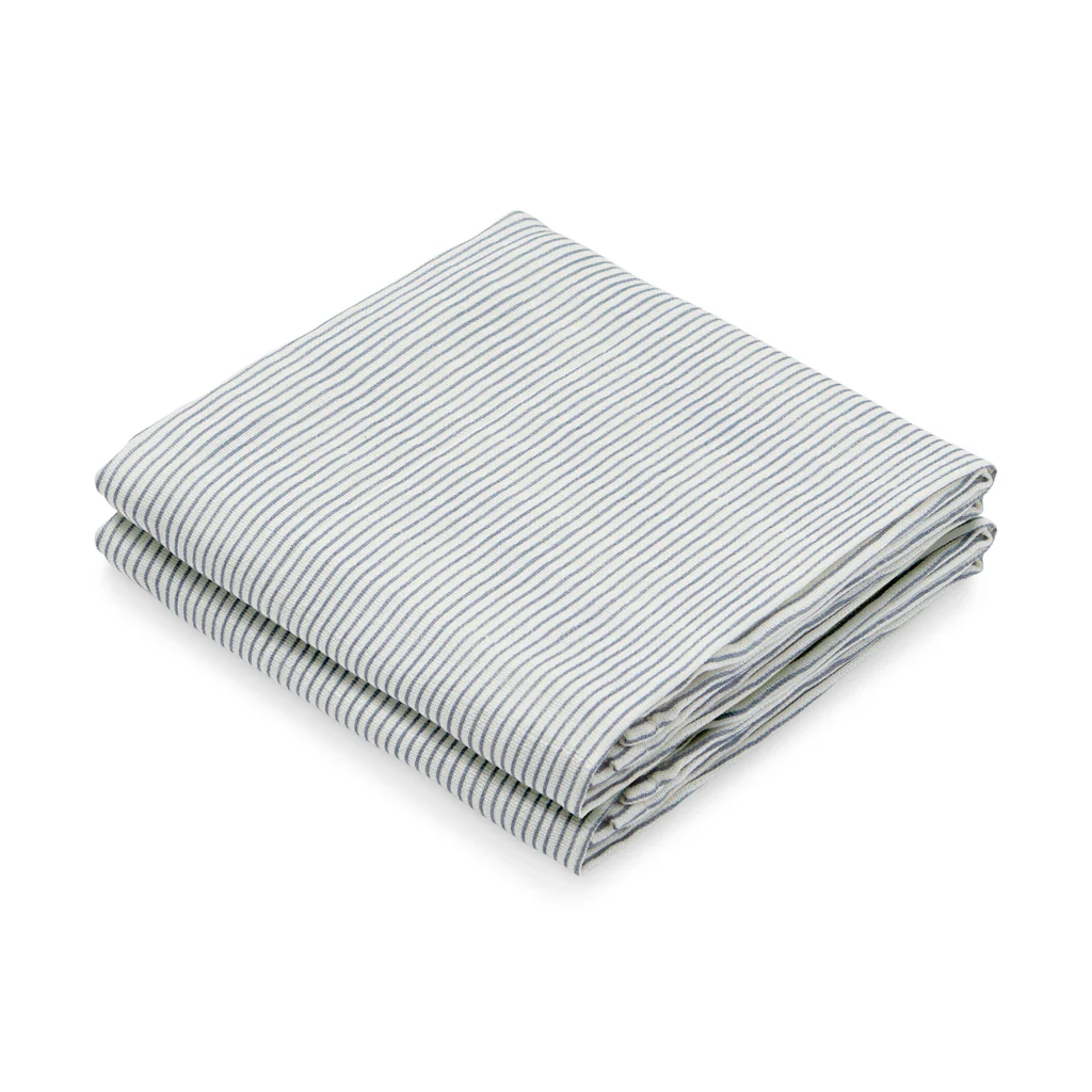 Stofble, 2-pak - GOTS Classic Stripes Blue