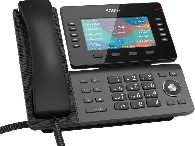 snom Tischtelefon D865 Schwarz Der neue Standard in der Welt der modernen IP-Telefonie