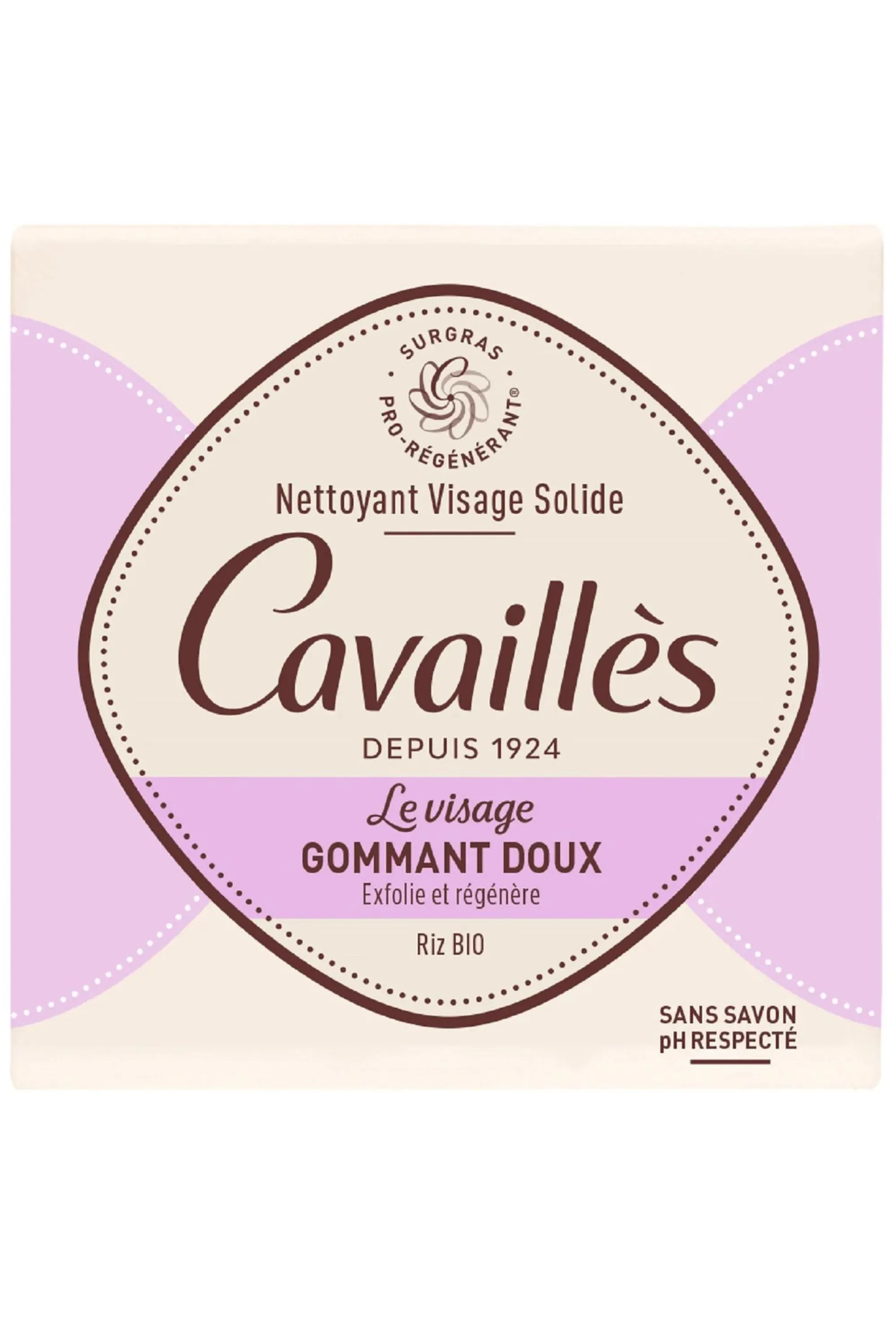 Cavaillès Savon solide gommant doux pour le visage