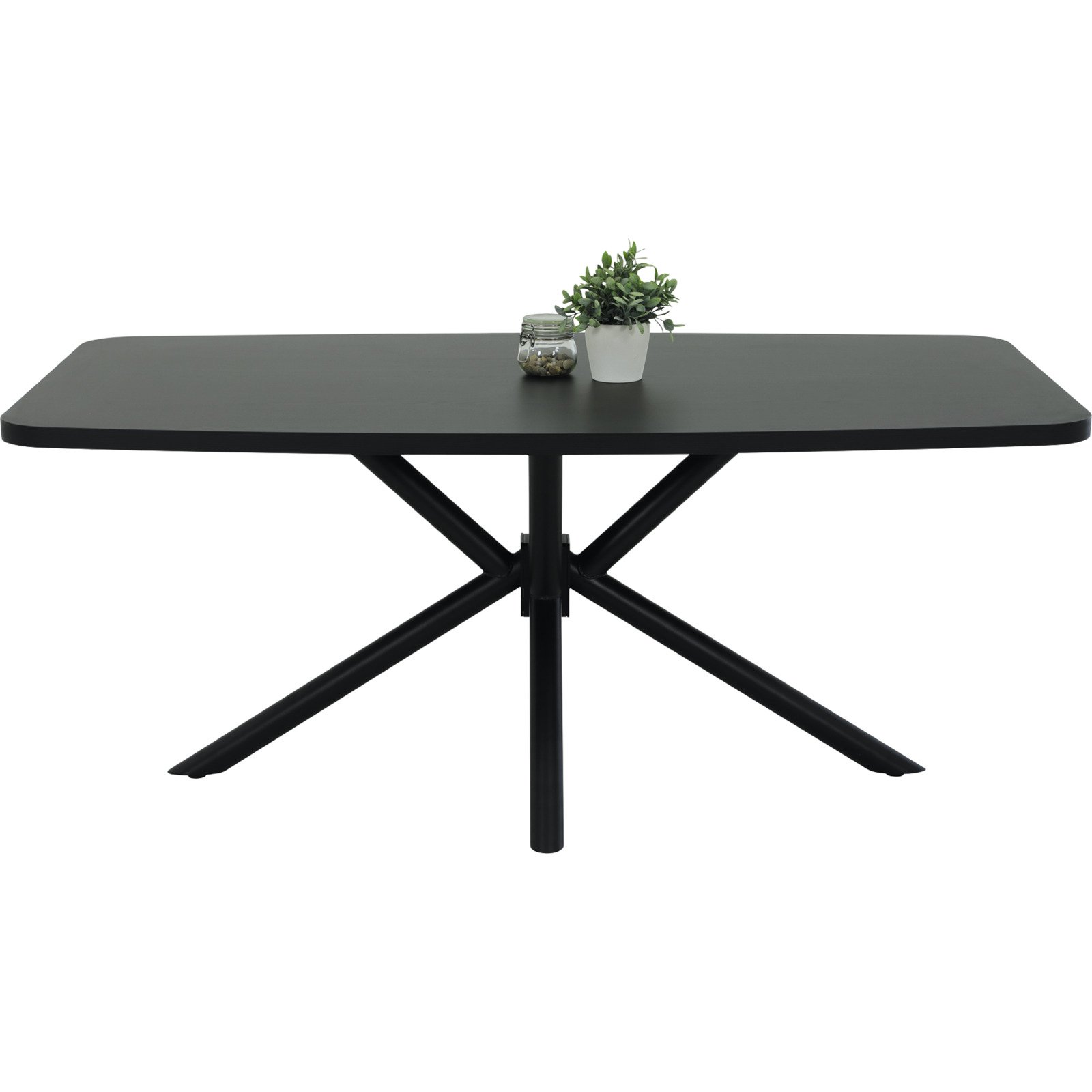 Tisch Jana Dekor schwarz 180 x 76 x 100 cm