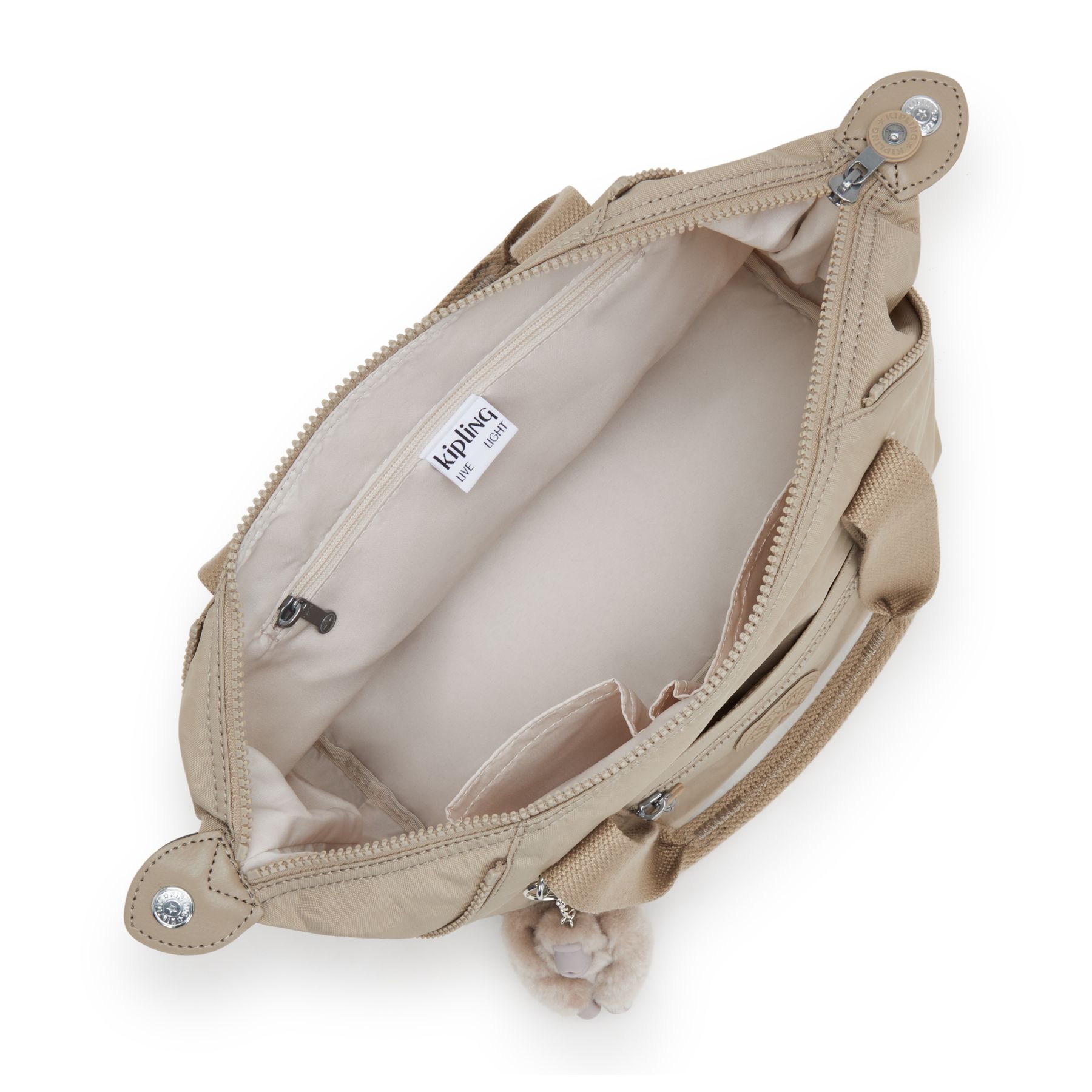 ART MINI Mini Fourre-Tout De Voyage Avec Bandoulière Détachable - Signature Beige Embossed