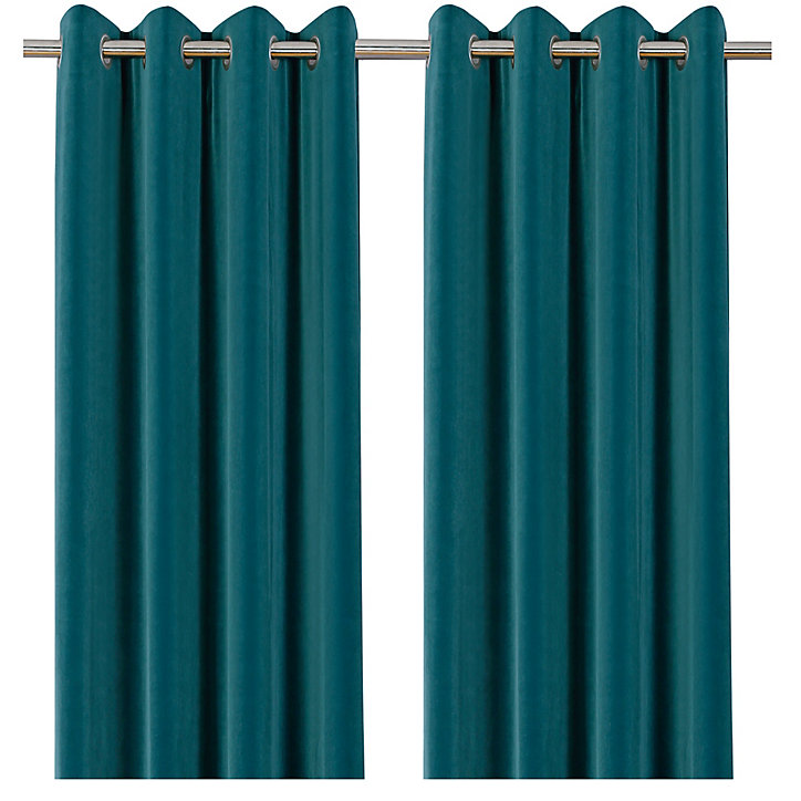 Rideau Velvet Valgreta vert l.140 x H.260 cm