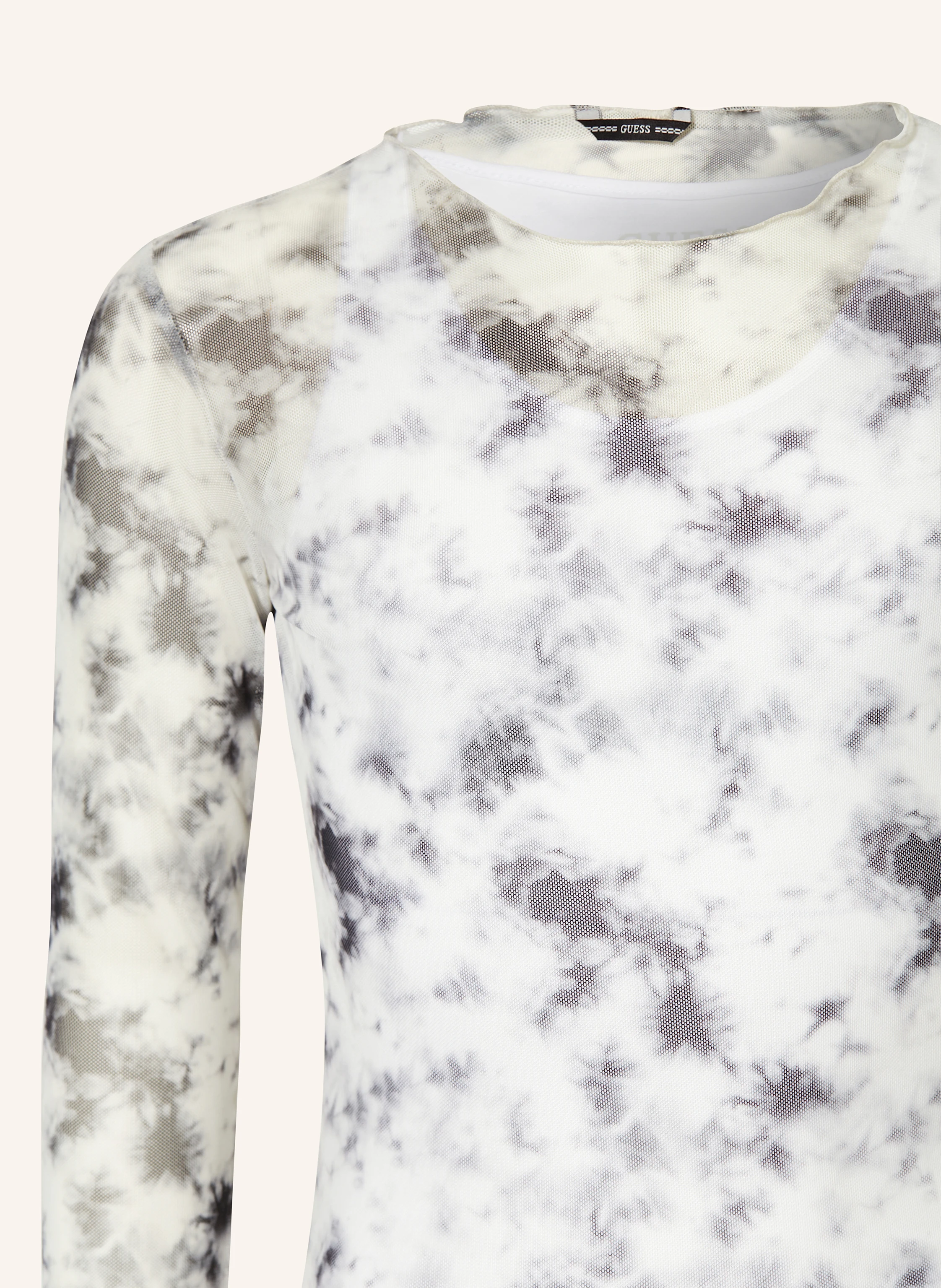 GUESS Longsleeve aus Mesh