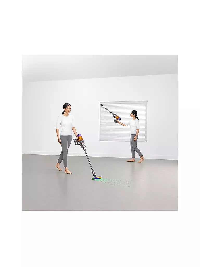 DYSON Staubsauger V12 DETECT SLIM ABSOLUTE Nickel/Gelb silber