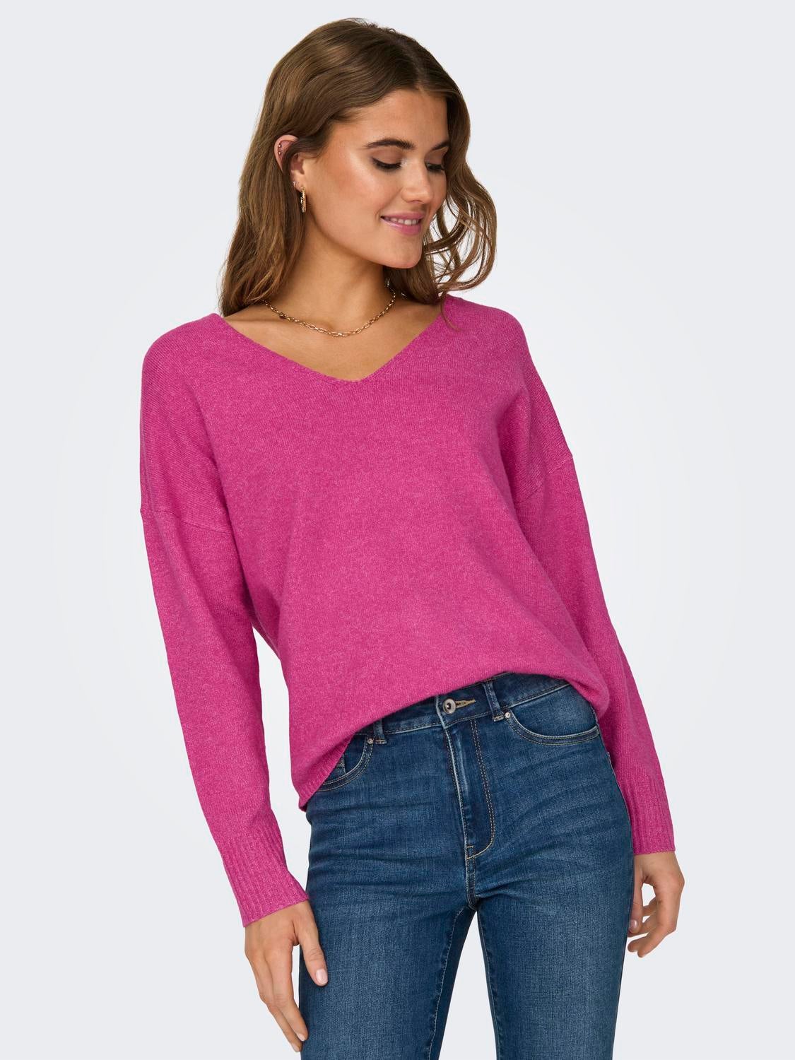ONLRICA Strickpullover Raspberry Rose