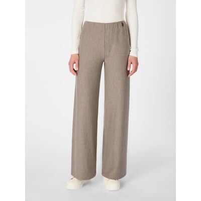 Damenhose mit elastischem Bund, Beige
