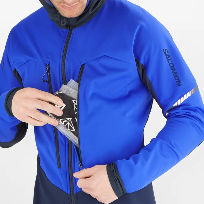 MTN  Windjacke mit Kapuze und durchgehendem Reißverschluss Herren