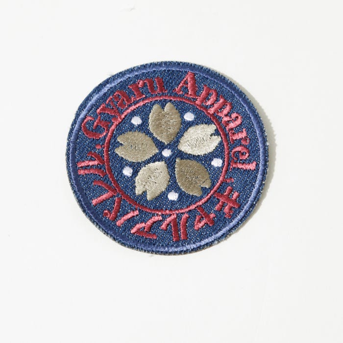 Atelier Veritas-Denim patch bloem Ø6cm