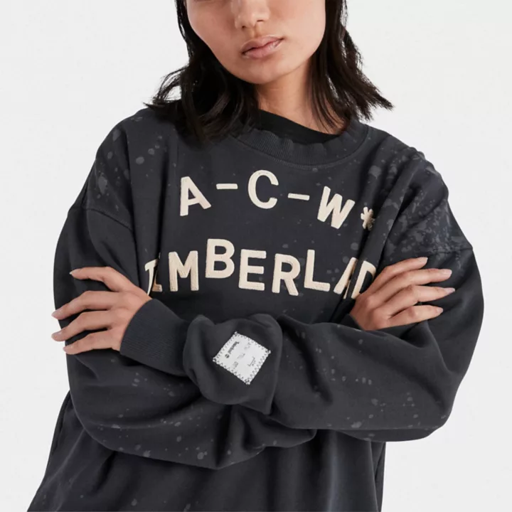 Moletom Timberland x A-Cold-Wall Forged Iron na cor cinza