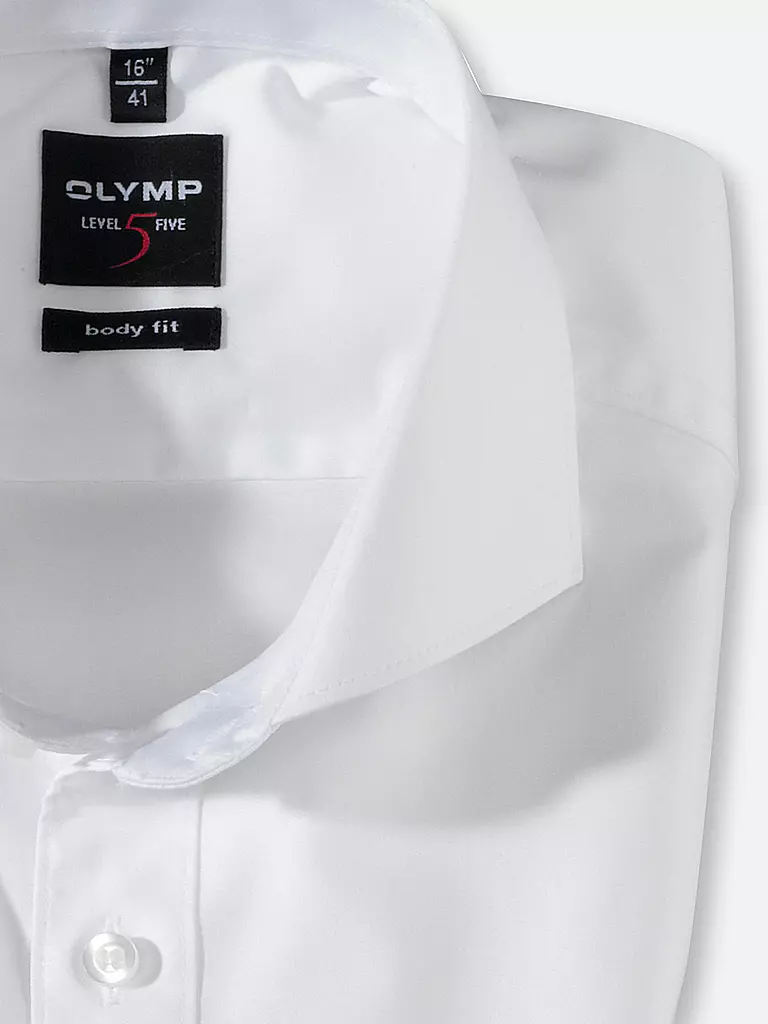 OLYMP LEVEL FIVE Hemd Body Fit weiss