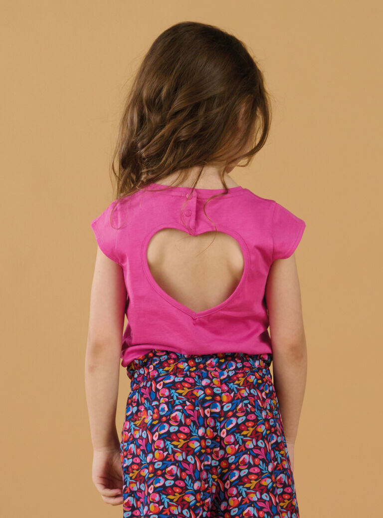 T-shirt grenadine à motifs zèbre et fleurs