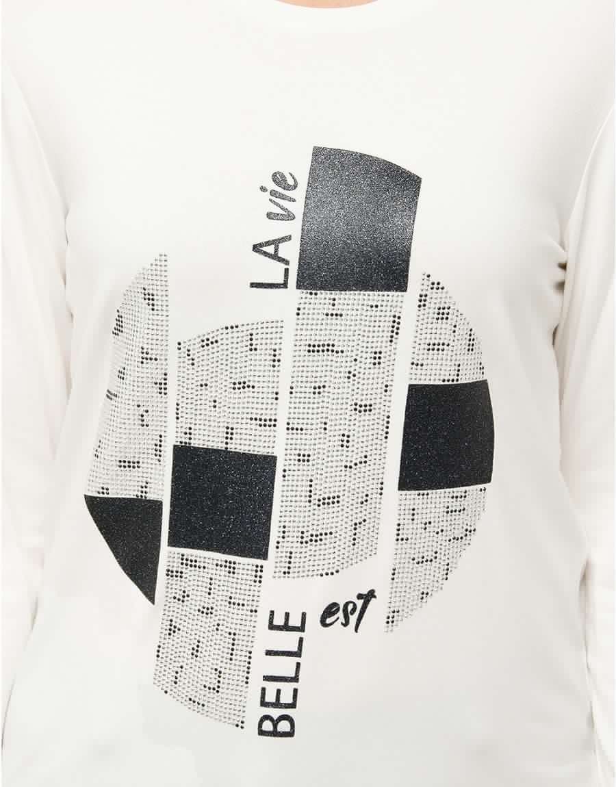 T-shirt blanc imprimé