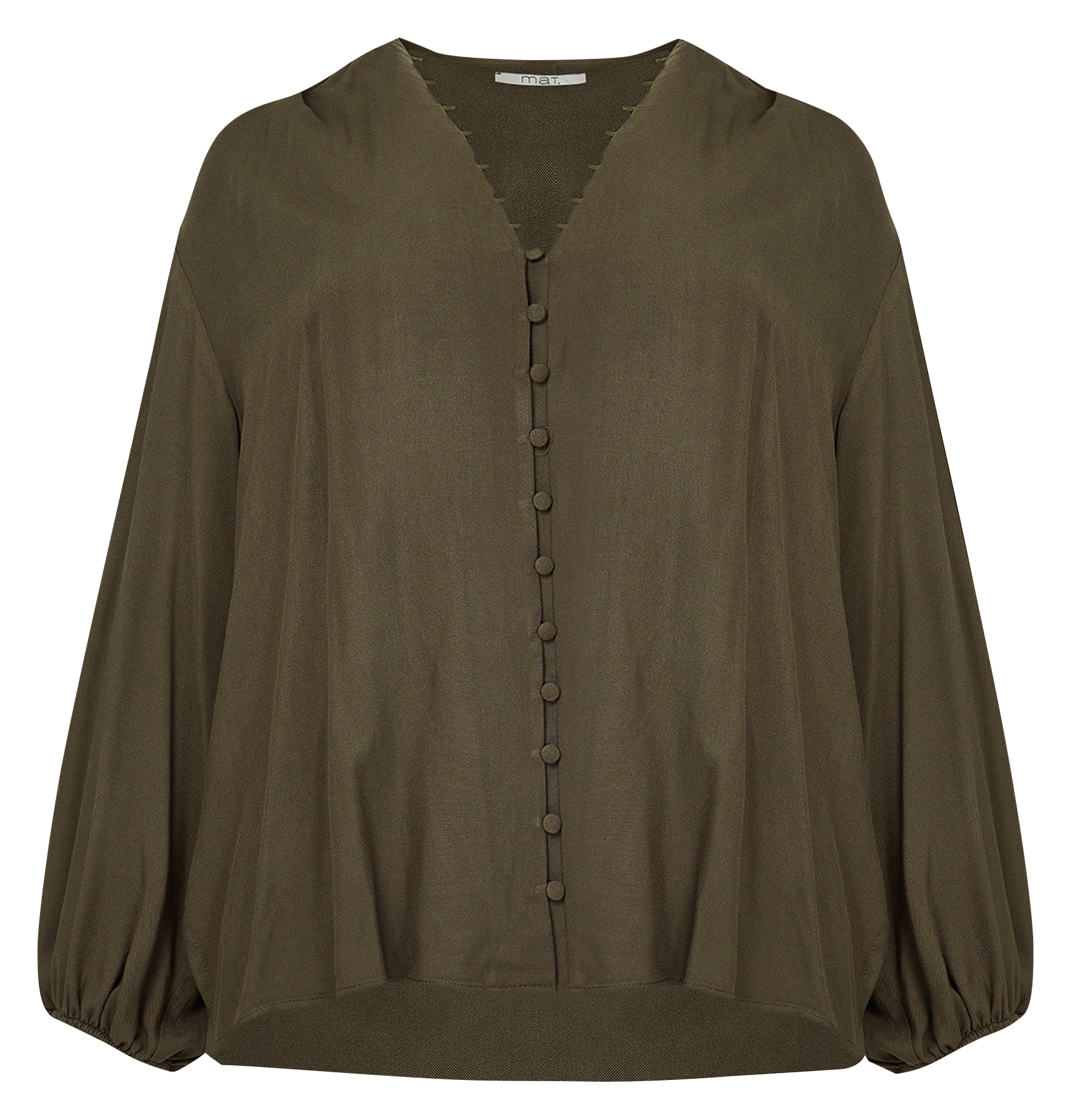 Top col V fluide | Kaki