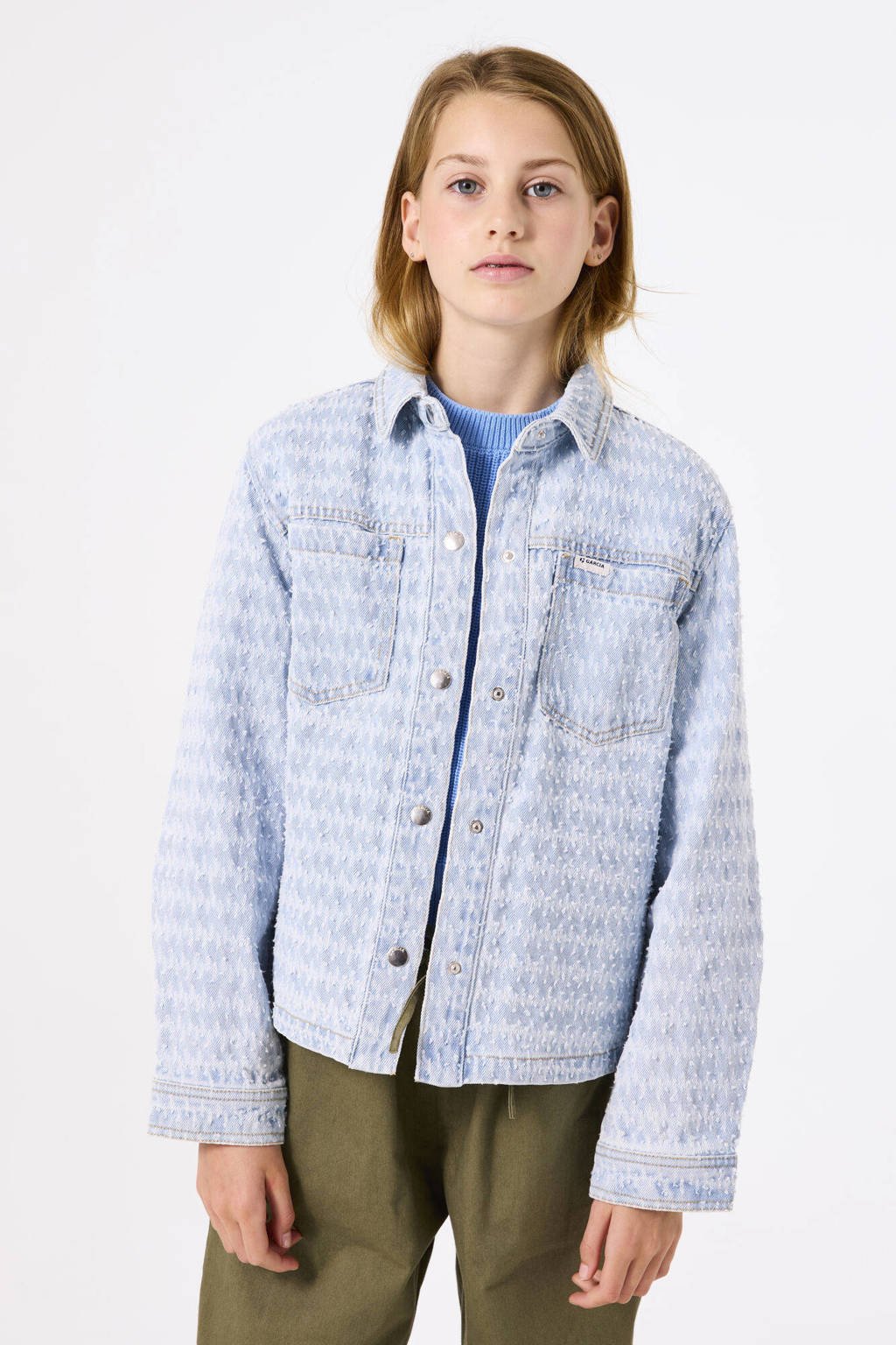 Garcia blouse light blue denim