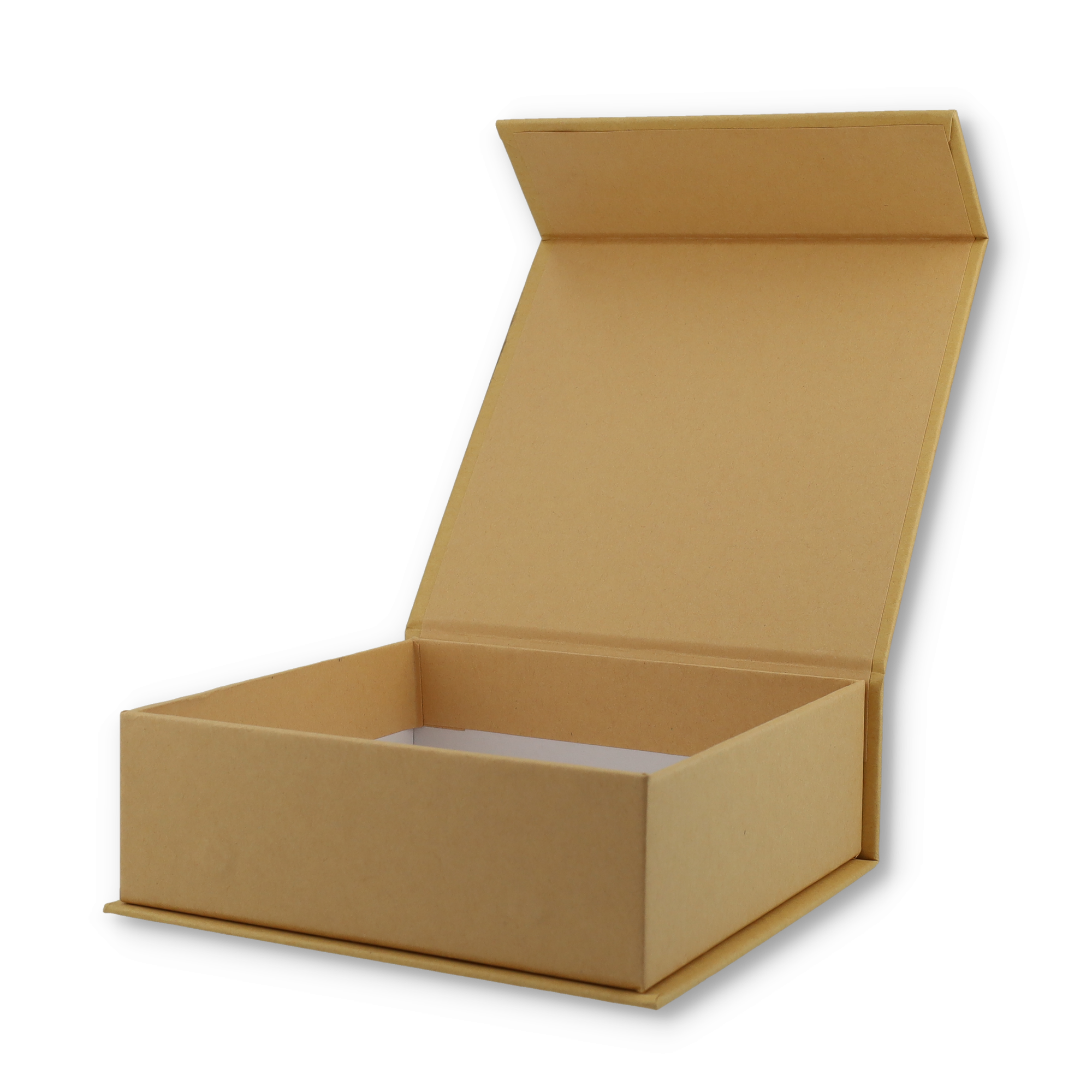 (16x16cm) Geschenk Schachtel Gift Box Verpackung mit Magnetischem Deckel - Braun