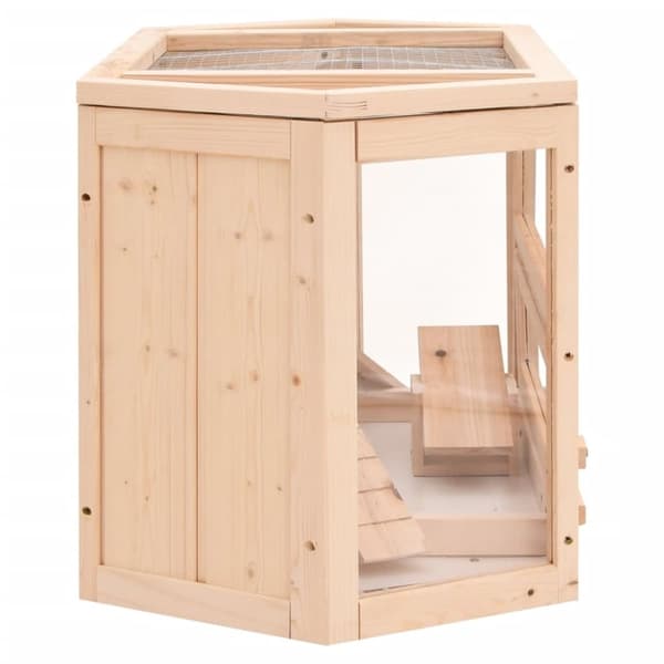 vidaXL Hamsterbur 80x40x43 cm heltre gran