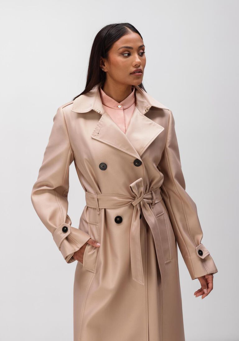 beige marc cain collection trenchcoats ac 11.04 w27
