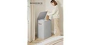 Songmics Wäschekorb  170 l, Grau Wäschesammler