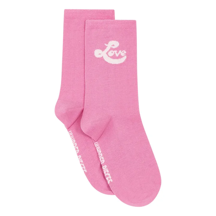 Hundred Pieces Chaussettes Pink Lover | Blanc