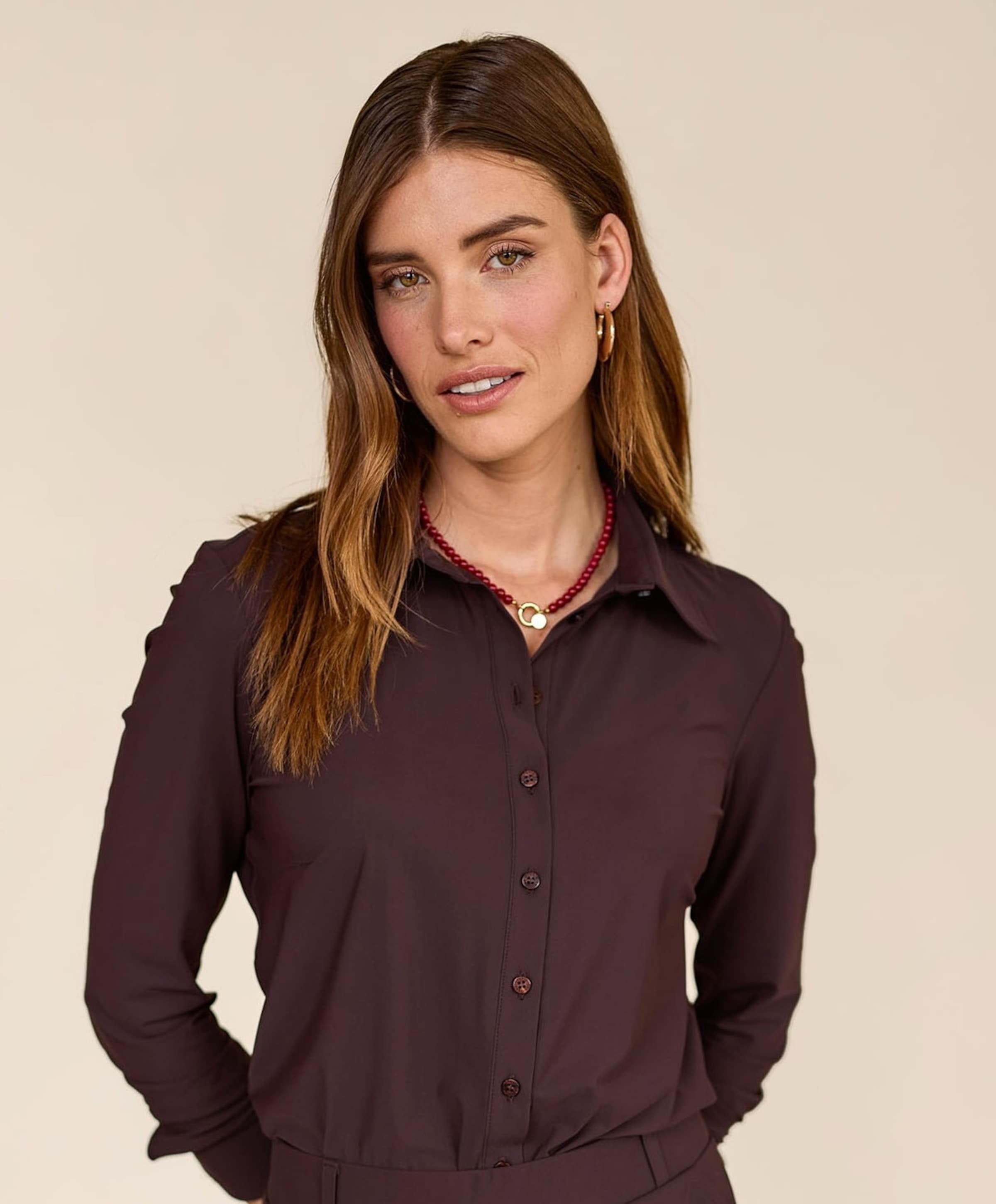 Studio Anneloes Dames blouse bruin