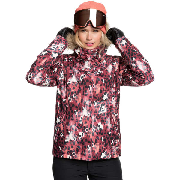 Veste de ski ROXY JET SKI JK OXBLOOD RED LEOPOLD