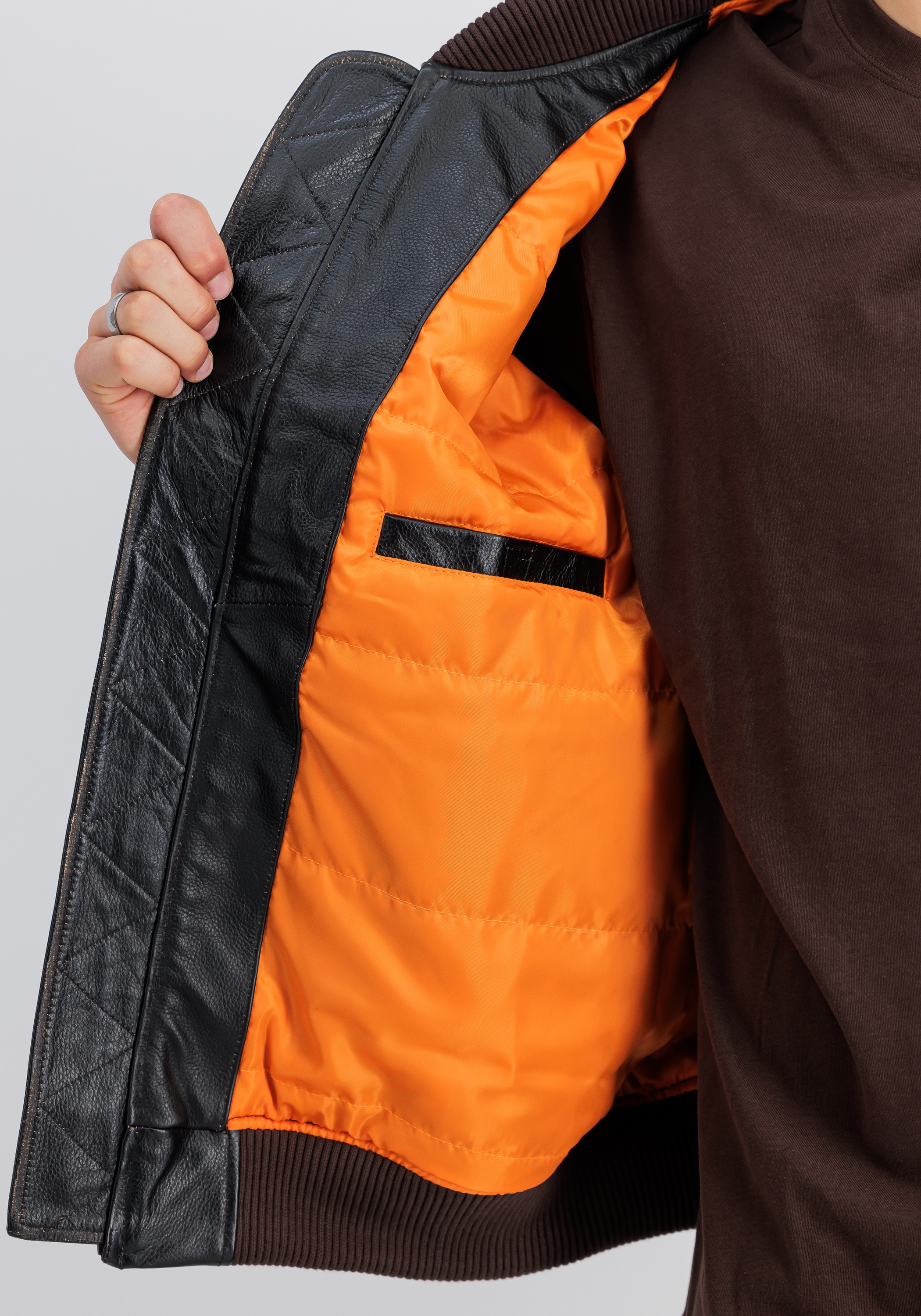 Alpha Industries Lederjacke »MA-1 Leather LF«