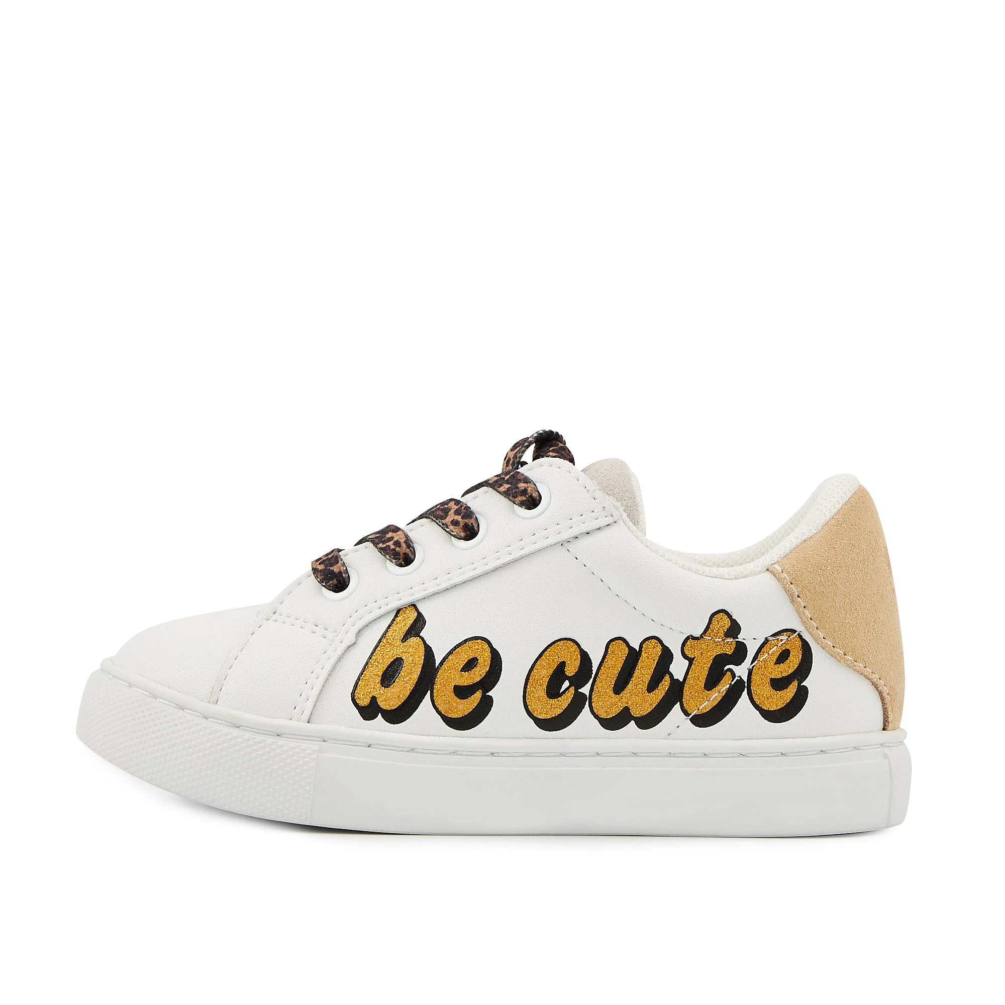 MINI SIMONE BORN TO BE CUTE - Sneakers en cuir | Blanc