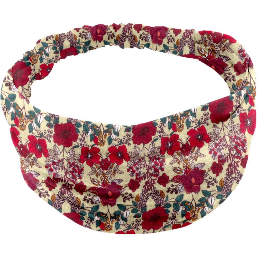 Bandeau Fichu Bébé Coquelicot