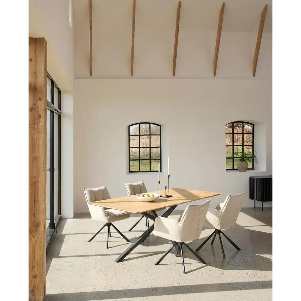 Nordic Home - Lenard eettafel 100x200 cm - naturel