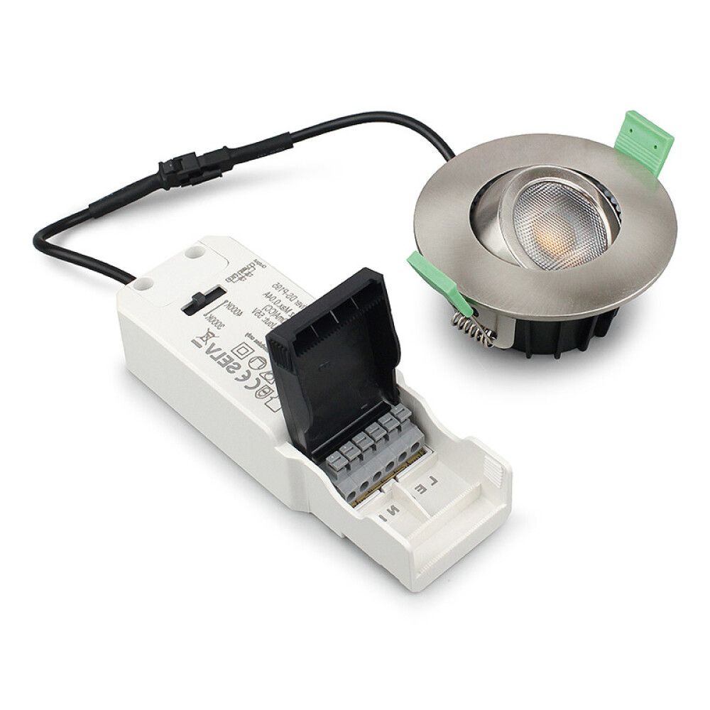 DOWNLIGHT ECOLITE DORIN 3000-4000K 3PK BØRSTET STÅL