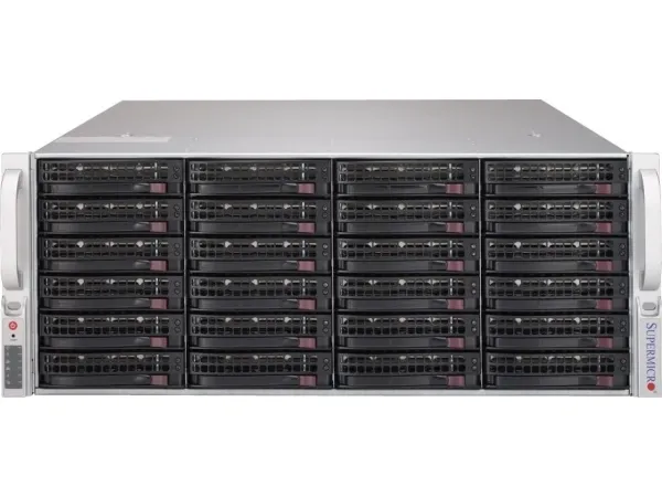 Supermicro SC846 BE1C-R1K23B - Rack-monterbar 4U - forstærket forlænger ATX - SATA/SAS - hot-swap 1200 Watt - sort