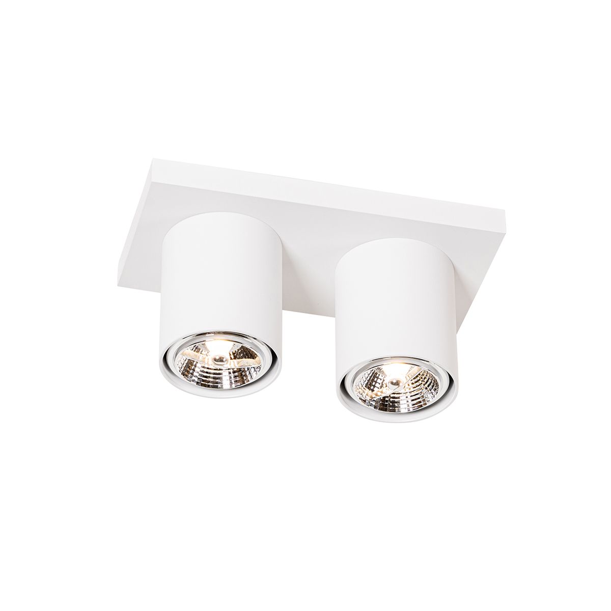 Moderne plafondspot wit 2-lichts - Tubo