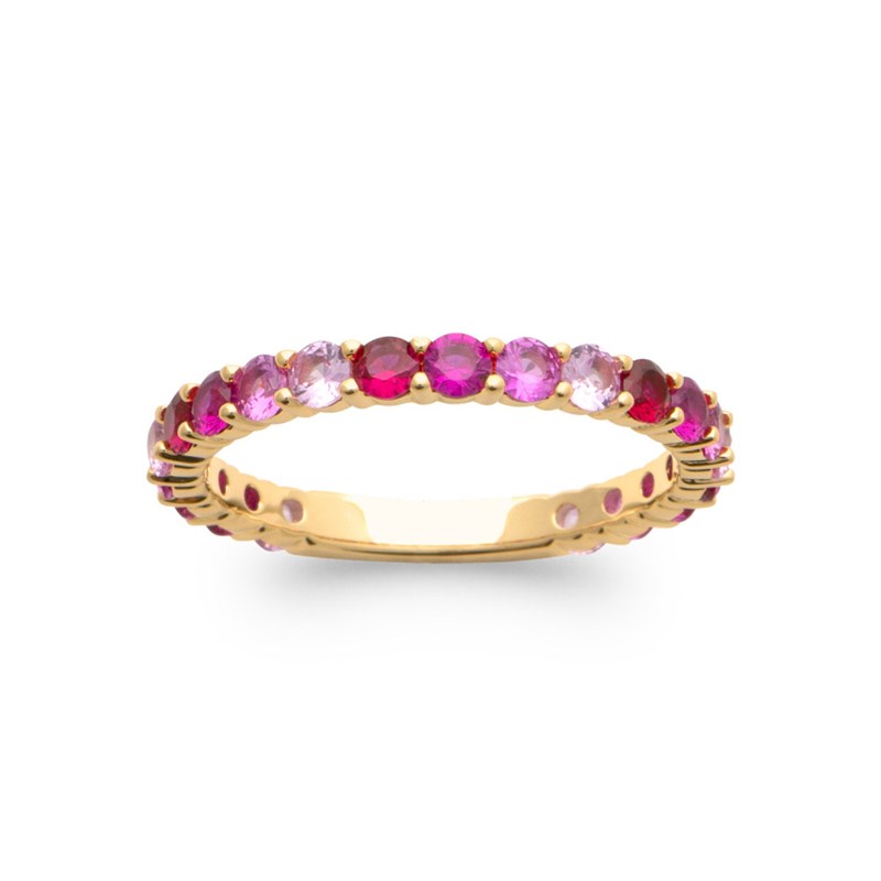 Bague Femme - Plaqué Or - Oxyde de zirconium